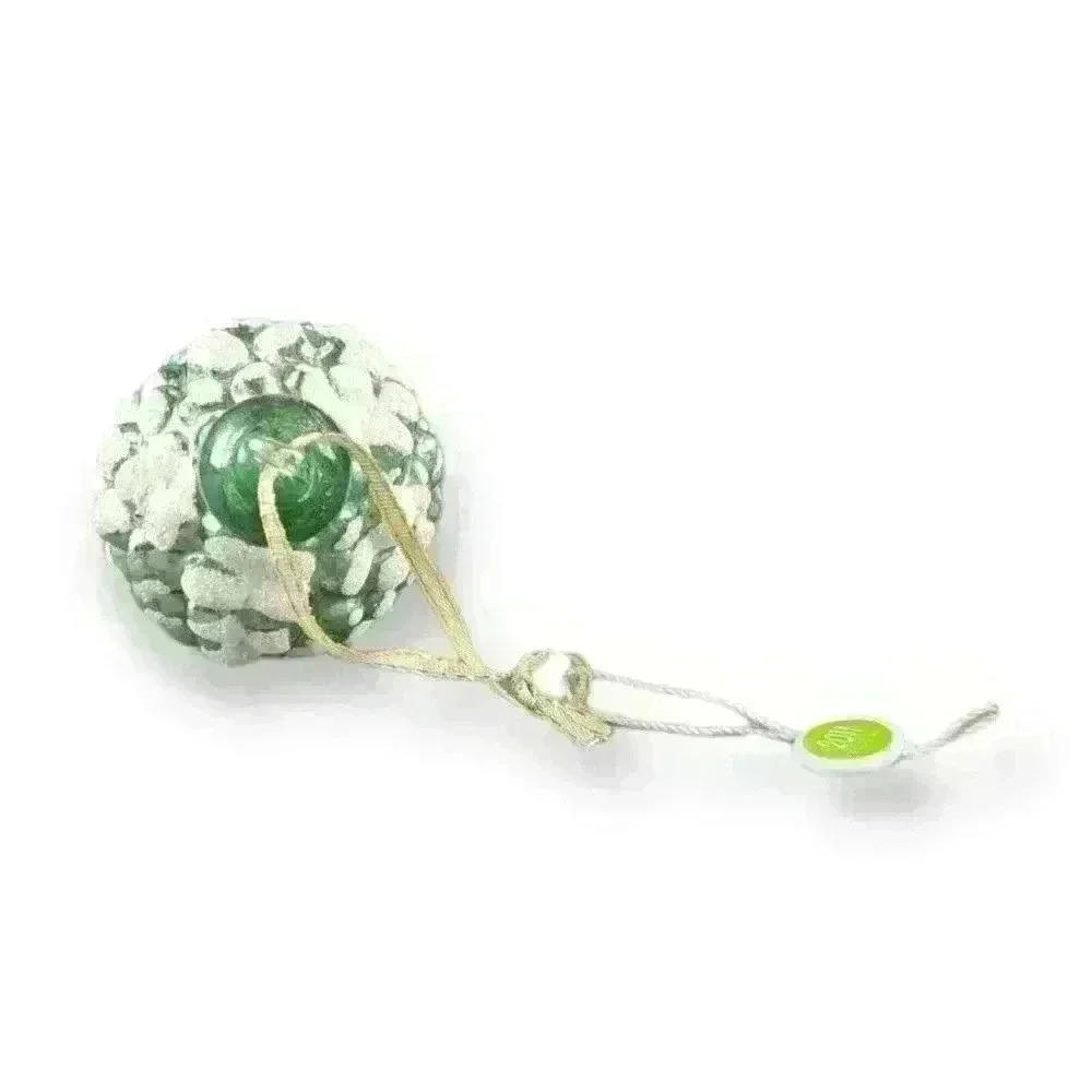 North Pole Trading Company Blown Glass Pinecone Green Christmas Ornament (2011) - Picture 4 of 4